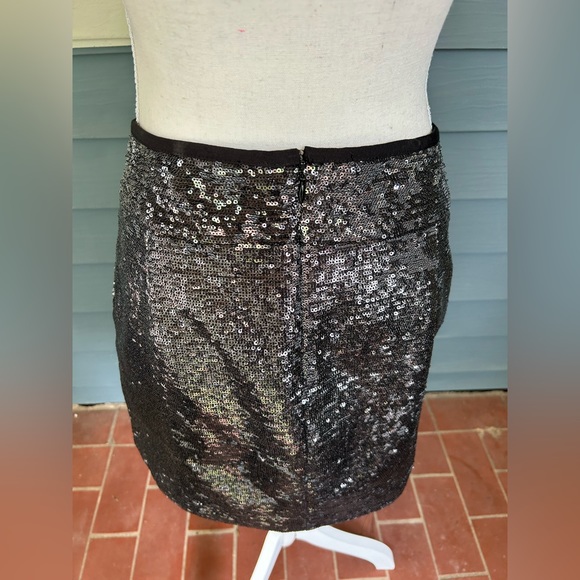 J.Crew Black Sequin Mini Skirt - Like New - Picture 5 of 8
